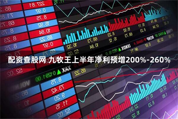 配资查股网 九牧王上半年净利预增200%-260%